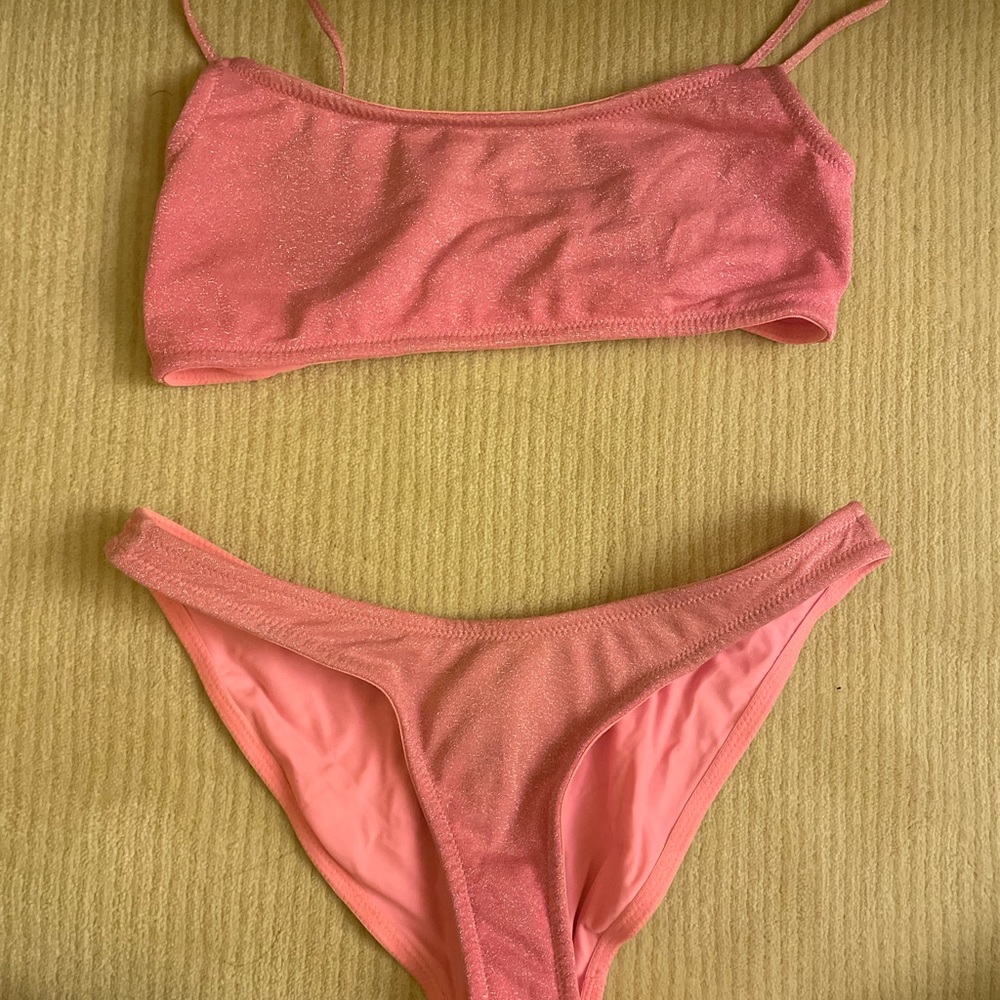 pink pitaya sparkle mica triangl bikini